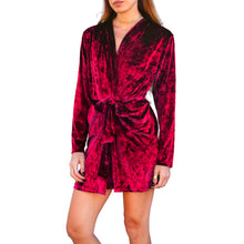 Load image into Gallery viewer, Velvet Robe - Red
