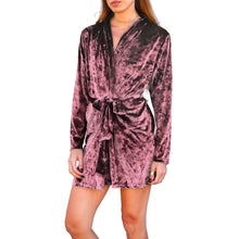 Load image into Gallery viewer, Velvet Robe - Dusty Rose