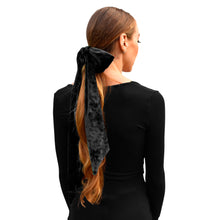 Load image into Gallery viewer, Velvet Skinny Scarf - Black