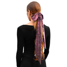 Load image into Gallery viewer, Velvet Skinny Scarf - Dusty Rose
