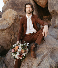 Load image into Gallery viewer, Gemstone Bolo Tie - Aquamarine (Silver)