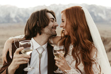 Load image into Gallery viewer, Gemstone Bolo Tie - Aquamarine (Silver)