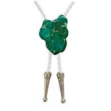Load image into Gallery viewer, Gemstone Bolo Tie - Green Jasper (Silver or Gold)