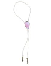 Load image into Gallery viewer, Gemstone Bolo Tie - Pink Opal (Silver)