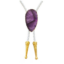 Load image into Gallery viewer, Gemstone Bolo Tie - Amethyst