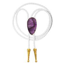 Load image into Gallery viewer, Gemstone Bolo Tie - Amethyst
