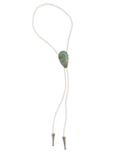 Load image into Gallery viewer, Gemstone Bolo Tie - Aquamarine (Silver)
