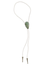 Load image into Gallery viewer, Gemstone Bolo Tie - Aquamarine (Silver)