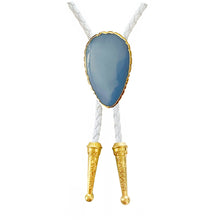 Load image into Gallery viewer, Gemstone Bolo Tie - Blue Opal