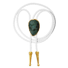 Load image into Gallery viewer, Gemstone Bolo Tie - Emerald
