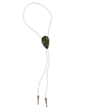 Load image into Gallery viewer, Gemstone Bolo Tie - Emerald (Silver)
