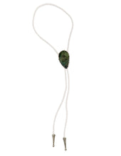 Load image into Gallery viewer, Gemstone Bolo Tie - Emerald (Silver)