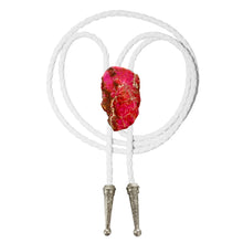 Load image into Gallery viewer, Gemstone Bolo Tie - Pink Jasper (Silver or Gold)