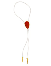 Load image into Gallery viewer, Gemstone Bolo Tie - Red Jasper (Gold)