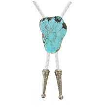 Load image into Gallery viewer, Gemstone Bolo Tie - Tuquoise (Silver or Gold)
