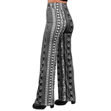 Load image into Gallery viewer, Wide Leg Pants - Black/White Paisley