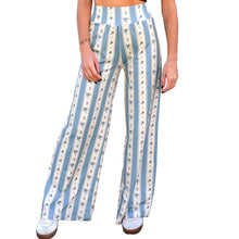 Load image into Gallery viewer, Wide Leg Pants - Blue Coquette