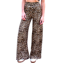 Load image into Gallery viewer, Wide Leg Pants - Leopard