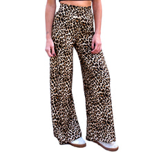 Load image into Gallery viewer, Wide Leg Pants - Leopard