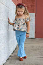 Load image into Gallery viewer, Girl's Bell Bottoms - Solid Light Blue