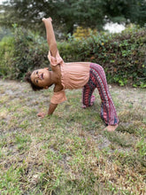 Load image into Gallery viewer, Girl's Bell Bottoms - Marsala Paisley