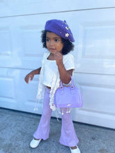 Load image into Gallery viewer, Girl's Bell Bottoms - Solid Lavender