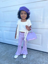 Load image into Gallery viewer, Girl's Bell Bottoms - Solid Lavender
