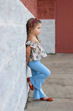 Load image into Gallery viewer, Girl's Bell Bottoms - Solid Light Blue