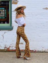 Load image into Gallery viewer, Bell Bottoms - Olive Floral