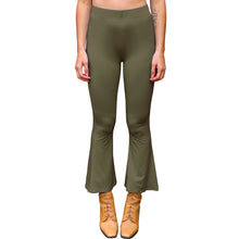 Load image into Gallery viewer, Cropped Bell Bottoms - Solid Olive