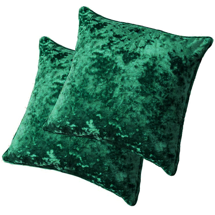Velvet Pillowcase Set - Dark Green