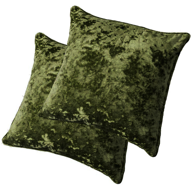 Velvet Pillowcase Set - Olive