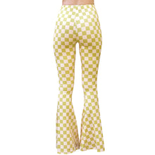 Load image into Gallery viewer, Bell Bottoms - Green Checkerboard