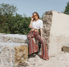 Load image into Gallery viewer, Bell Bottoms - Red/Yellow Paisley