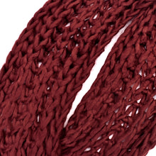 Load image into Gallery viewer, Chunky Knit Infinity Scarf - Burgundy
