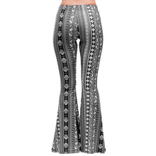 Load image into Gallery viewer, Bell Bottoms - Black/White Paisley
