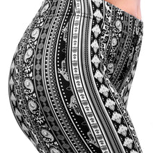 Load image into Gallery viewer, Bell Bottoms - Black/White Paisley