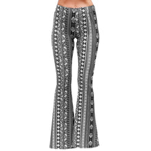 Load image into Gallery viewer, Bell Bottoms - Black/White Paisley