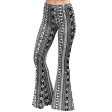 Load image into Gallery viewer, Bell Bottoms - Black/White Paisley