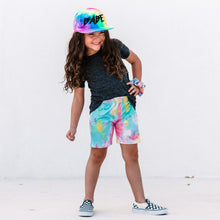 Load image into Gallery viewer, Girl's Shorts - Rainbow Tie Dye