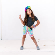 Load image into Gallery viewer, Girl's Shorts - Rainbow Tie Dye