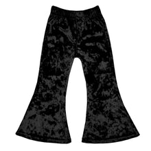 Load image into Gallery viewer, Girl's Velvet Bell Bottoms - Black