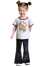 Load image into Gallery viewer, Girl's Velvet Bell Bottoms - Black