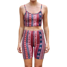 Load image into Gallery viewer, Bermuda Short Set - Marsala Paisley