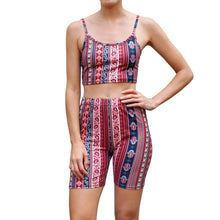 Load image into Gallery viewer, Bermuda Short Set - Marsala Paisley