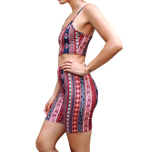 Load image into Gallery viewer, Bermuda Short Set - Marsala Paisley
