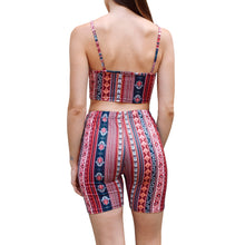 Load image into Gallery viewer, Bermuda Short Set - Marsala Paisley