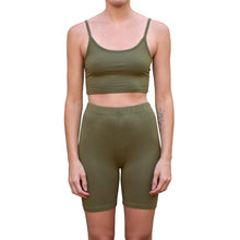Load image into Gallery viewer, Bermuda Short Set - Solid Olive