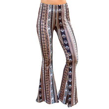 Load image into Gallery viewer, Bell Bottoms - Mocha Paisley