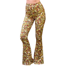 Load image into Gallery viewer, Bell Bottoms - Olive Floral